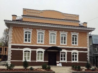 Дом из старооскольского кирпича слоновая кость и мокко сочетание слоновая кость и коричневый